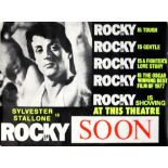 Rocky (1977) British Quad film poster, Marler Haley style, rolled, 30 x 40 inches. Provenance: