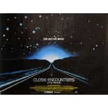 Close Encounters of the Third Kind (1977) British Quad film poster, written & directed by Steven