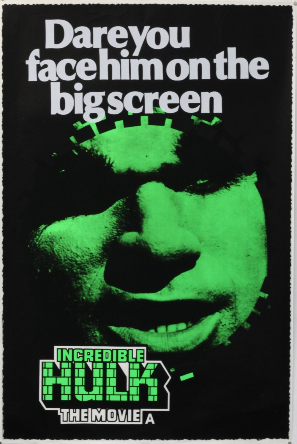 The Incredible Hulk (1977) British Quad and four double crowns, possibly Marler Haley style, rolled, - Image 2 of 5