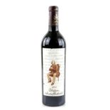 One bottle of Chateau Mouton Rothschild, Premier Cru, Pauillac, 2003 vintage red wine. .