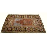 Turkish prayer rug 190cm x 113cm. .