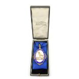 Silver-gilt and enamel medal for the Chartered Institute of Secretaries, awarded to Percy Lloyd