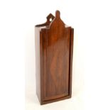 19th century mahogany candle box 44x 17cm . .