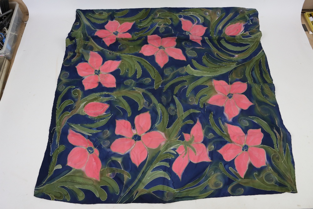 Art Deco Shawl, quantity of silk and other vintage scarves/Shawls including Liberty, Pierre - Image 31 of 52