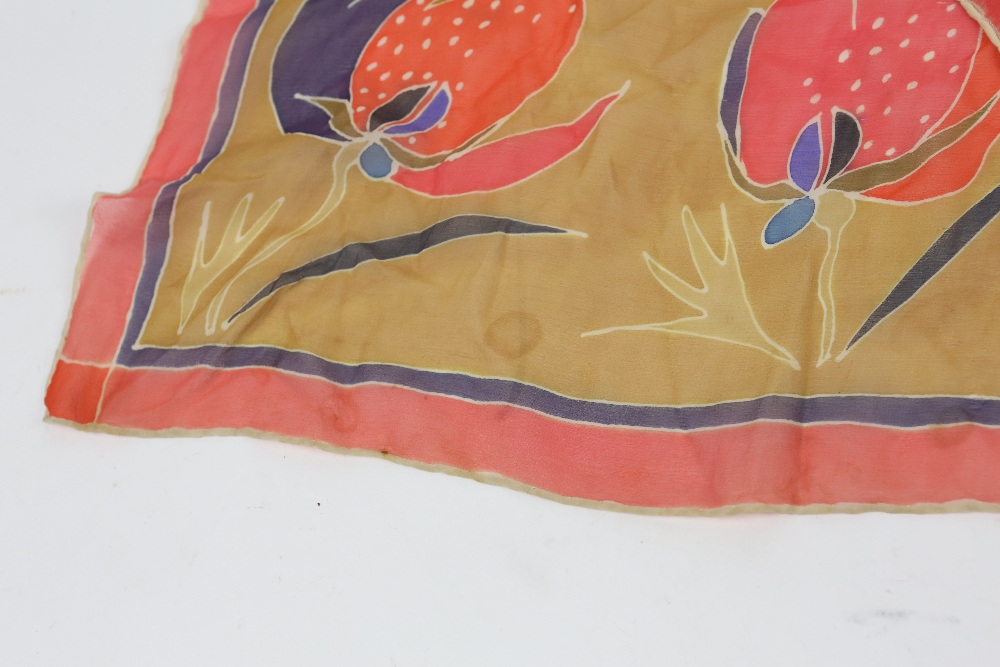 Art Deco Shawl, quantity of silk and other vintage scarves/Shawls including Liberty, Pierre - Image 30 of 52