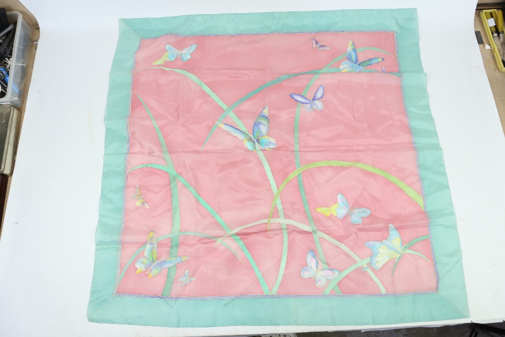 Art Deco Shawl, quantity of silk and other vintage scarves/Shawls including Liberty, Pierre - Image 51 of 52