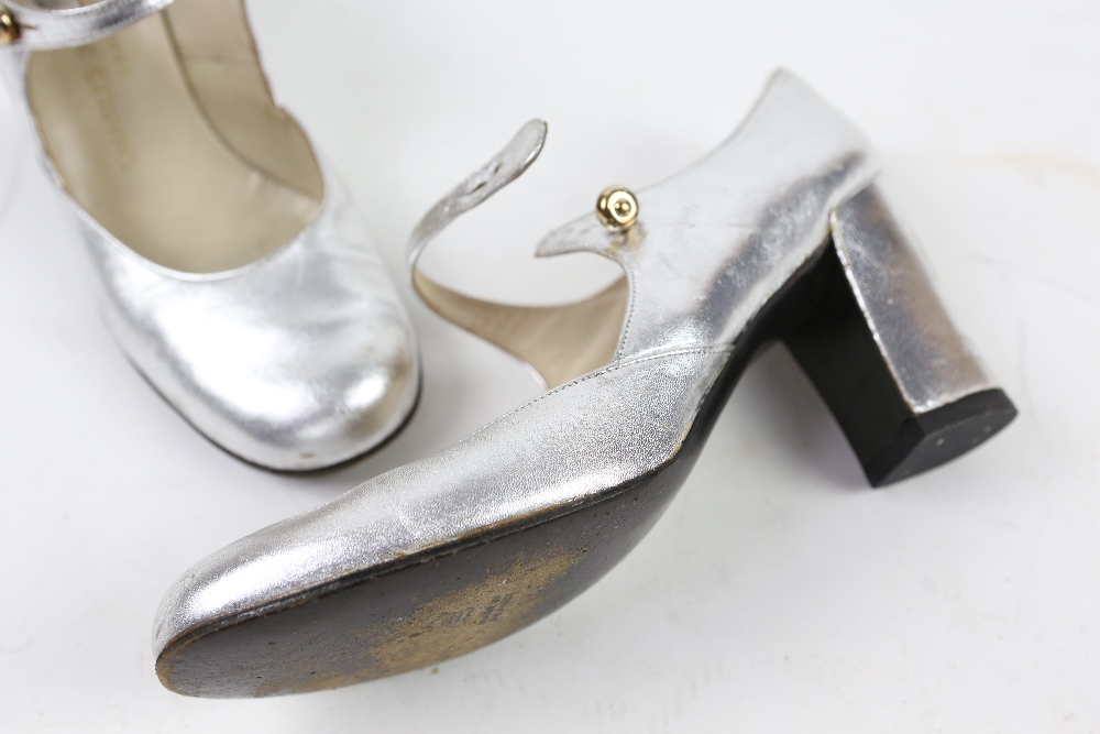 Vintage shoes to include Charles Jourdan black suede with diamanté buckles, and another pair, two - Image 15 of 17