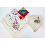 Norwegian Scarf with commemorative date 1050-1950, and another in the form of a map, and an