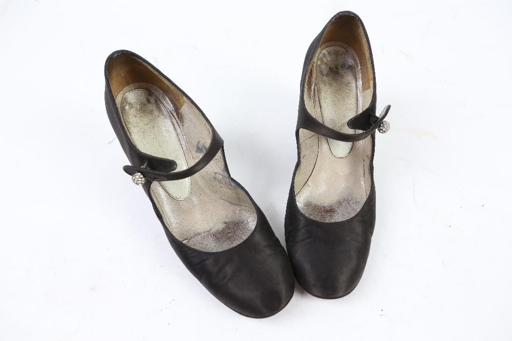 Vintage shoes to include Charles Jourdan black suede with diamanté buckles, and another pair, two - Image 17 of 17