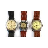 Doxa A gentleman's Impermeable wristwatch fitted with a cognac and black dial, subsidiary seconds at