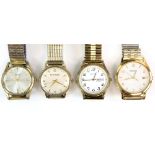 Group of watches, including 1970's Smith Astral wrist watch, 17 jewel movement, 9 ct gold case,