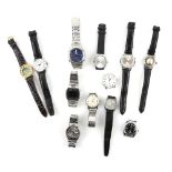 Various makers, a Certina Gentleman's vintage Labora wristwatch the silvered dial with black chapter