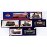 Thirteen Bachmann 00 gauge wagons, comprising 2x 33077 5-plank China Clay wagon without hood, 2x 7-