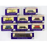 Small collection of sixteen Dapol N gauge goods wagons and carriages, comprising NB-061B, NB-055D,