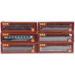 Collection of twenty-one Airfix/GMR 00 gauge coaches, comprising 3x 54200-5 2nd Class Inter-City