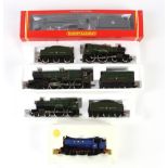 Five Hornby Railways 00 gauge locomotives and tenders, comprising R761 GWR Hall Class 'Kneller