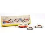 Dinky Toys No. 297 Police Vehicles Gift Set, comprising Police Mini Cooper, Zodiac Police Car and