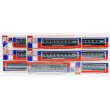 Nine Jouef 00 gauge coaches, comprising 2x 5751, 5x 5752, 2x 5753 all Inter-City five Replica