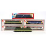 Six Lima 00 gauge Class 47 diesel locomotives, comprising 47283 Johnnie Walker, 47487 BR Blue, D1574