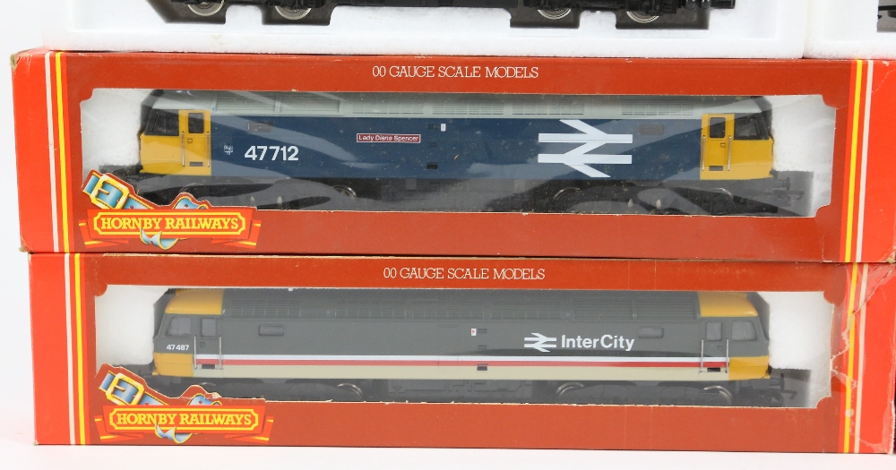 Seven Hornby Railways 00 gauge diesel locomotives, comprising R307 BR Class 47 'County of - Image 5 of 6