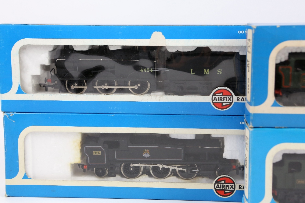 Ten GMR/Airfix 00 gauge locomotives, comprising Fowler BR black livery 54123-9 with tender, 4F - Image 6 of 10