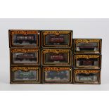 Collection of thirty-eight Mainline 00 gauge wagons, comprising 2x 37428 7 plank 'Emlyn', 2x