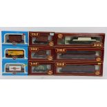 Collection of thirty-six Airfix/GMR 00 gauge wagons, comprising 54303-3 12 ton wagon 'Blue