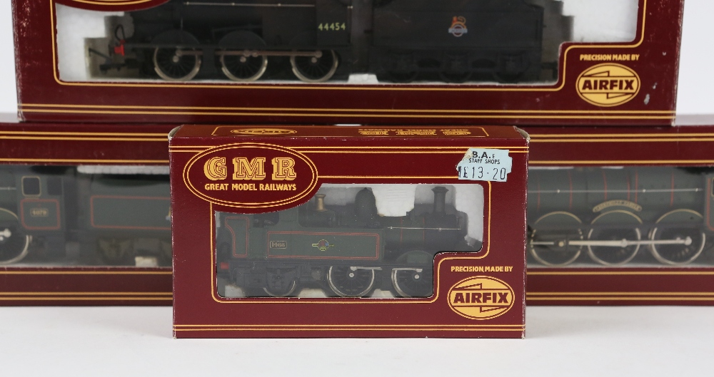 Ten GMR/Airfix 00 gauge locomotives, comprising Fowler BR black livery 54123-9 with tender, 4F - Image 8 of 10