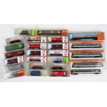 Roco/Piko/Rivarossi/Minitrix/Arnold/Fleischmann/Model Power and other N gauge locomotives, carriages