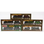 Five Mainline Railways 00 gauge locomotives and tenders comprising 37043 BR Green Manor Class '