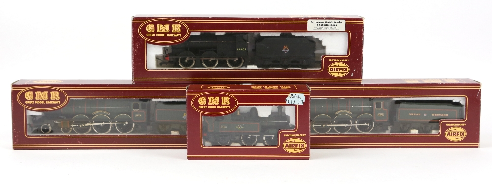 Ten GMR/Airfix 00 gauge locomotives, comprising Fowler BR black livery 54123-9 with tender, 4F - Image 3 of 10