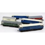 Two Lima O gauge diesel D6524 model engines, and a collection of carriages by Lima and other makers,