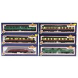 Collection of twenty-five Bachmann 00 gauge coaches, comprising 2x 34503 63' Bulleid corridor/Open