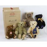 Collection of eight modern Steiff bears, to include 'Grizzly Ted' 661402, caramel tipped 40cm