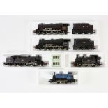 Five Hornby Railways 00 gauge locomotives, comprising R320 LMS Class 5 locomotive and tender,