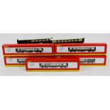 Five Hornby 00 gauge Pullman Cars, comprising R4150A Pullman 3rd Class Brake Car 'Car No.161 Third