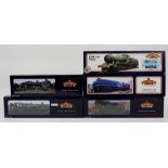 Four Bachmann 00 gauge locomotives and tenders, comprising 32162 BR Black N Class, 31954 BR Blue