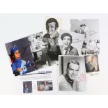 Autographs - Gerry Anderson signed photo, Terry Wogan signed publicity card, 3 x Norman Wisdom