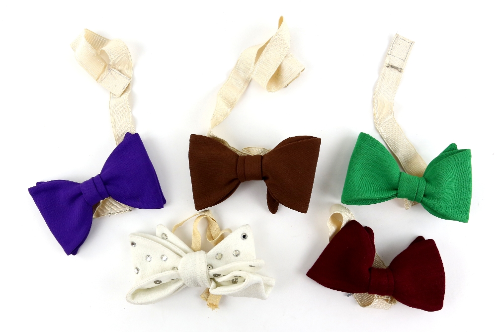 Jackson 5 - Five custom made polyester 'stage wear' bow ties in various colours (5). Provenance: