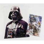 Star Wars - Large photo print signed by Dave Prowse 12 x 16 inches and a comic, signed by Dave