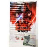 Star Wars The Last Jedi (2017) Cast and Crew items including a gifted 'The Art Of' hardback book