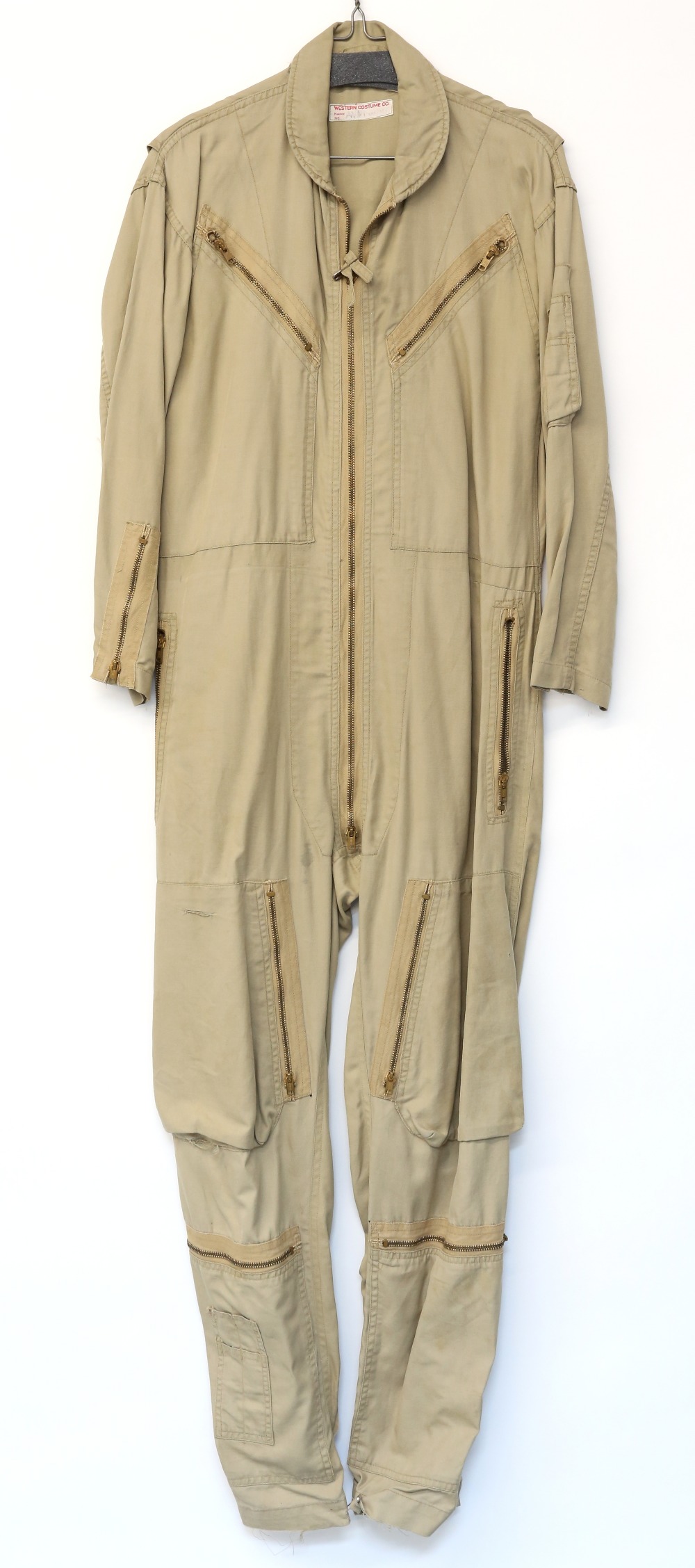 Two US Air Force flight suits used in many tv and film productions such as Jet Pilot with John Wayne