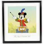 Walt Disney - Three limited edition prints including 'Bandleader Mickey' limited edition sericel,