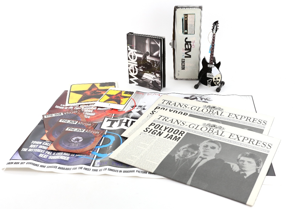 The Jam - Promotional items including At The BBC promo mini Rickenbacker boxed, Disc Box set,