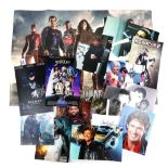 Autographs - Collection of signed photos including Christian Bale, Barbara Windsor, David Hasselhoff