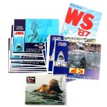 Jaws (1975) Set of 8 US Lobby cards, Jaws 3 (1983) Set of 8 US Lobby cards, all 11 x 14 inches,