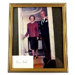 Margaret Thatcher (1925-2013) British Prime Minister 1979-90, autograph mounted with photo,