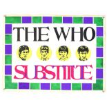 The Who 'Subsitute' - Original hand painted artwork by John Judkins, signed, flat, 56 x 76 cm.