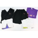 Crew Clothing including Phil Collins- Both sides of the world 94 embroidered Shorts and Trousers.