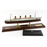 Franklin Mint Signature Edition RMS Titanic. Hand carved detailed mahogany, limited edition number